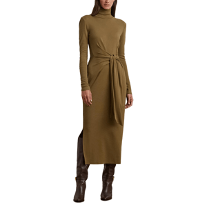 Lauren Ralph Lauren Tie-Front Turtleneck Dress